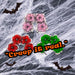 Halloween Headbands Rose Skull | Fancy Dress | Pink Red Green | 3 Set