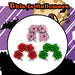Halloween Headbands Rose Skull | Fancy Dress | Pink Red Green | 3 Set