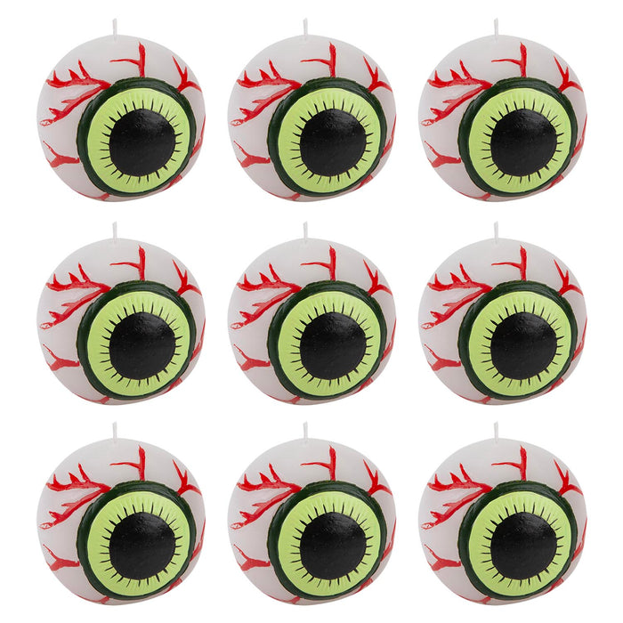 Halloween Eyeball Candle | Party Accessories | Eyeball Candle | 9 Pack
