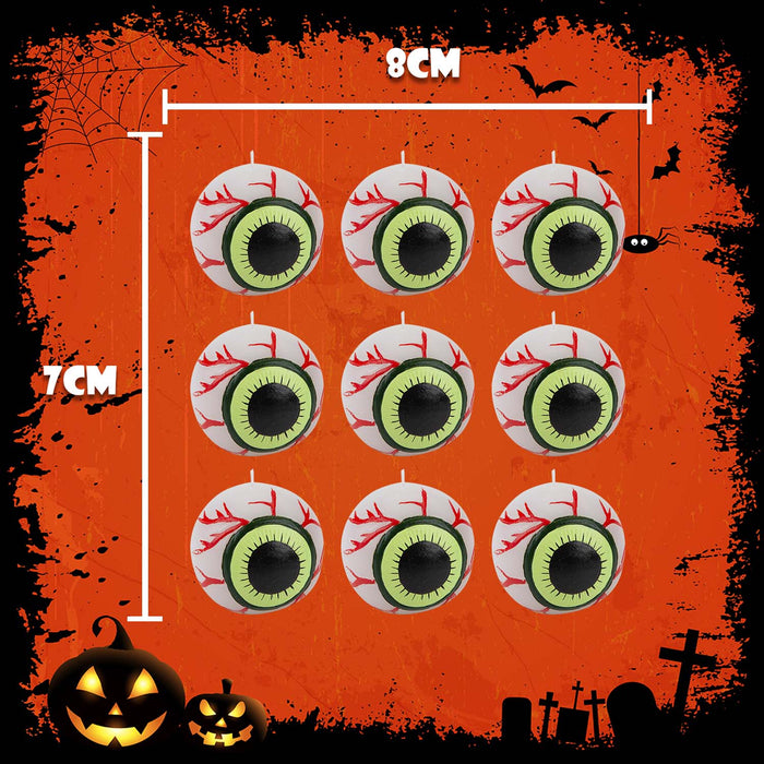 Halloween Eyeball Candle | Party Accessories | Eyeball Candle | 9 Pack