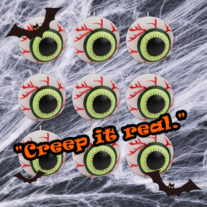 Halloween Eyeball Candle | Party Accessories | Eyeball Candle | 9 Pack