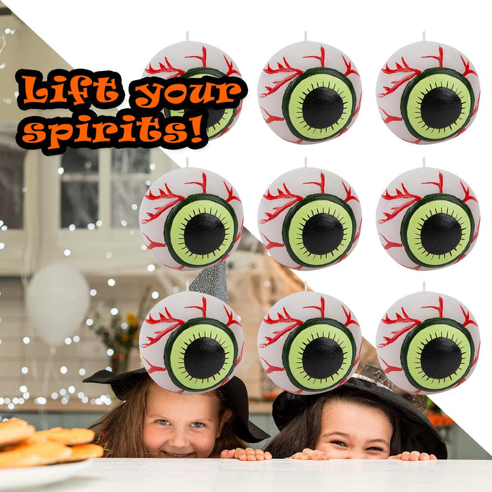 Halloween Eyeball Candle | Party Accessories | Eyeball Candle | 9 Pack