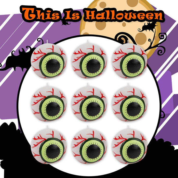Halloween Eyeball Candle | Party Accessories | Eyeball Candle | 9 Pack
