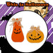 Halloween Pumpkin Table Decorations Round-Tall | 2 Pack