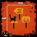 Halloween Outdoor Stake Signs Cat-Pumpkin-Trick Or Treat 3 Pack