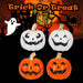 Halloween Happy Face Pumpkins | Decoration | 2 Orange 2 White | 4 Pack