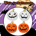 Halloween Happy Face Pumpkins | Decoration | 2 Orange 2 White | 4 Pack