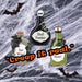 Halloween Bottles Decoration | Accessories | Grey-Black-Green | 3 Pack