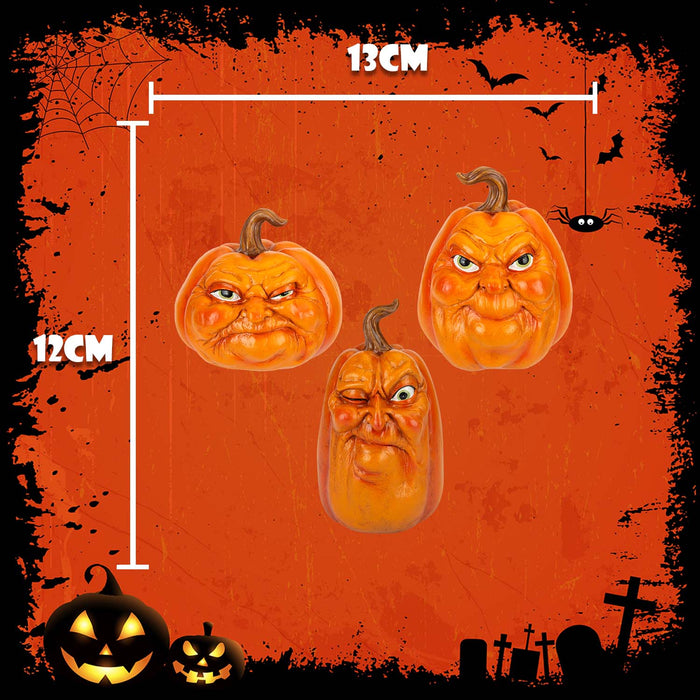 Halloween Grumpkins Decorations Grumpy Pumpkins | 3 Pack