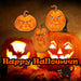 Halloween Grumpkins Decorations Grumpy Pumpkins | 3 Pack