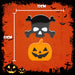 Halloween Decoration | Decoration | Pumpkin-Skull Crossbones | 2 Pack