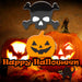 Halloween Decoration | Decoration | Pumpkin-Skull Crossbones | 2 Pack