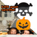 Halloween Decoration | Decoration | Pumpkin-Skull Crossbones | 2 Pack
