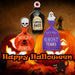 Halloween Mini Bottles Display Red-Black-Purple | 3 Pack