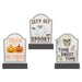 Halloween Tombstone Decoration Pumpkin-Skull-Ghost | 3 Pack