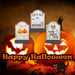 Halloween Tombstone Decoration Pumpkin-Skull-Ghost | 3 Pack