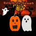 Halloween Mini Decorations | Accessories | Pumpkin-Ghost | 2 Pack