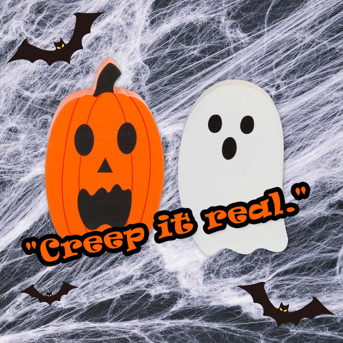 Halloween Mini Decorations | Accessories | Pumpkin-Ghost | 2 Pack
