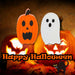 Halloween Mini Decorations | Accessories | Pumpkin-Ghost | 2 Pack