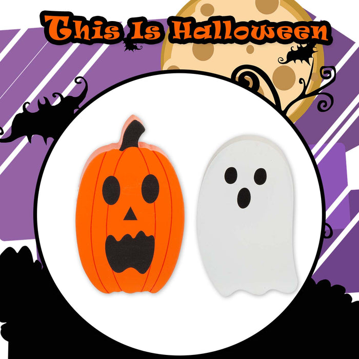 Halloween Mini Decorations | Accessories | Pumpkin-Ghost | 2 Pack