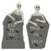 Halloween Tombstone Skeletons Trick Or Treat-Boo-Spooky | 2 Pack
