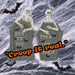 Halloween Tombstone Skeletons Trick Or Treat-Boo-Spooky | 2 Pack