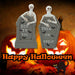 Halloween Tombstone Skeletons Trick Or Treat-Boo-Spooky | 2 Pack