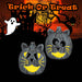 Halloween LED Pumpkin Cats Triangle Eye-Round Eye | 2 Pack
