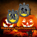 Halloween LED Pumpkin Cats Triangle Eye-Round Eye | 2 Pack
