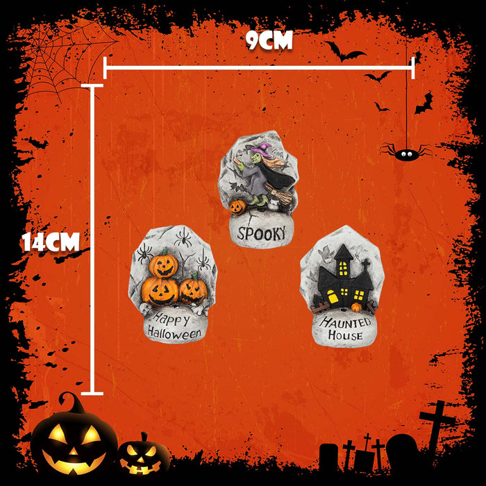 Halloween Table Decorations | Accessories | 3 Spooky Designs | 3 Pack