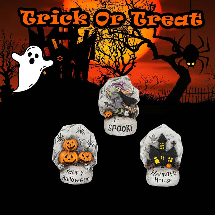 Halloween Table Decorations | Accessories | 3 Spooky Designs | 3 Pack