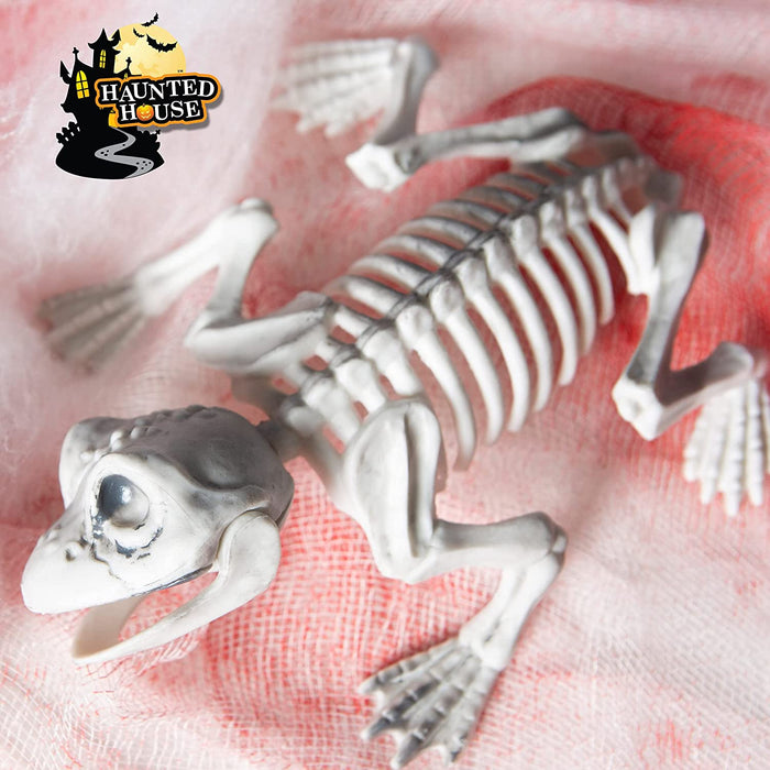 Spooky Halloween Animal Skeletons - Creepy Creepy Dead Bones Crow, Frog & Rat