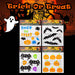 Halloween Gel Window Stickers Spooky Character Theme | 4 Pack