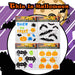 Halloween Gel Window Stickers Spooky Character Theme | 4 Pack