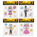 Halloween Day Of The Dead Gel Window Stickers Spooky | 4 Pack