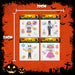 Halloween Day Of The Dead Gel Window Stickers Spooky | 4 Pack