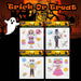 Halloween Day Of The Dead Gel Window Stickers Spooky | 4 Pack