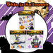 Halloween Gel Window Stickers | Decoration | Hat-House-Cat | 3 Pack