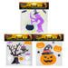 Halloween Gel Window Stickers Pumpkin-Tree-Witch | 3 Pack