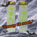 Halloween Skeleton Gel Stickers | Party Decoration | Green | 2 Pack