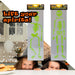Halloween Skeleton Gel Stickers | Party Decoration | Green | 2 Pack