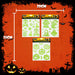 Halloween Glow In Dark Gel Stickers Ghosts-Bones-Pumpkins 3 Pack