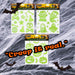 Halloween Glow In Dark Gel Stickers Ghosts-Bones-Pumpkins 3 Pack