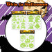 Halloween Glow In Dark Gel Stickers Ghosts-Bones-Pumpkins 3 Pack