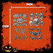Halloween Wall Stickers Spiders-Bat-Skulls-Pumpkin | 4 Pack