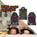 Halloween RIP Tombstone Green Bat- Skulls-Purple Bat | 3 Pack