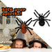 Halloween Tinsel Spider | Party Decoration | Black-Orange | 4 Pack