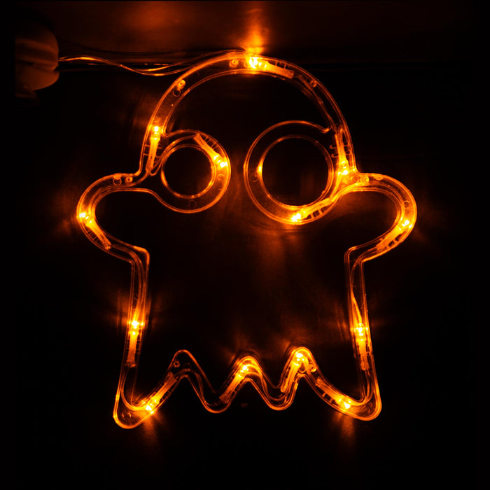 Halloween Window Light Pumpkin-Ghost-Spider-Witch | 4 Pack