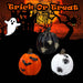 Halloween Polyresin Pumpkin Black-Orange-White | 3 Pack