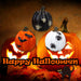 Halloween Polyresin Pumpkin Black-Orange-White | 3 Pack